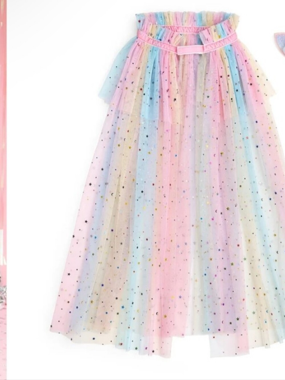 Sweet Wink Pastel Unicorn Cape 3-6 Year, M,  Old Kids Rainbow Pastel Halloween